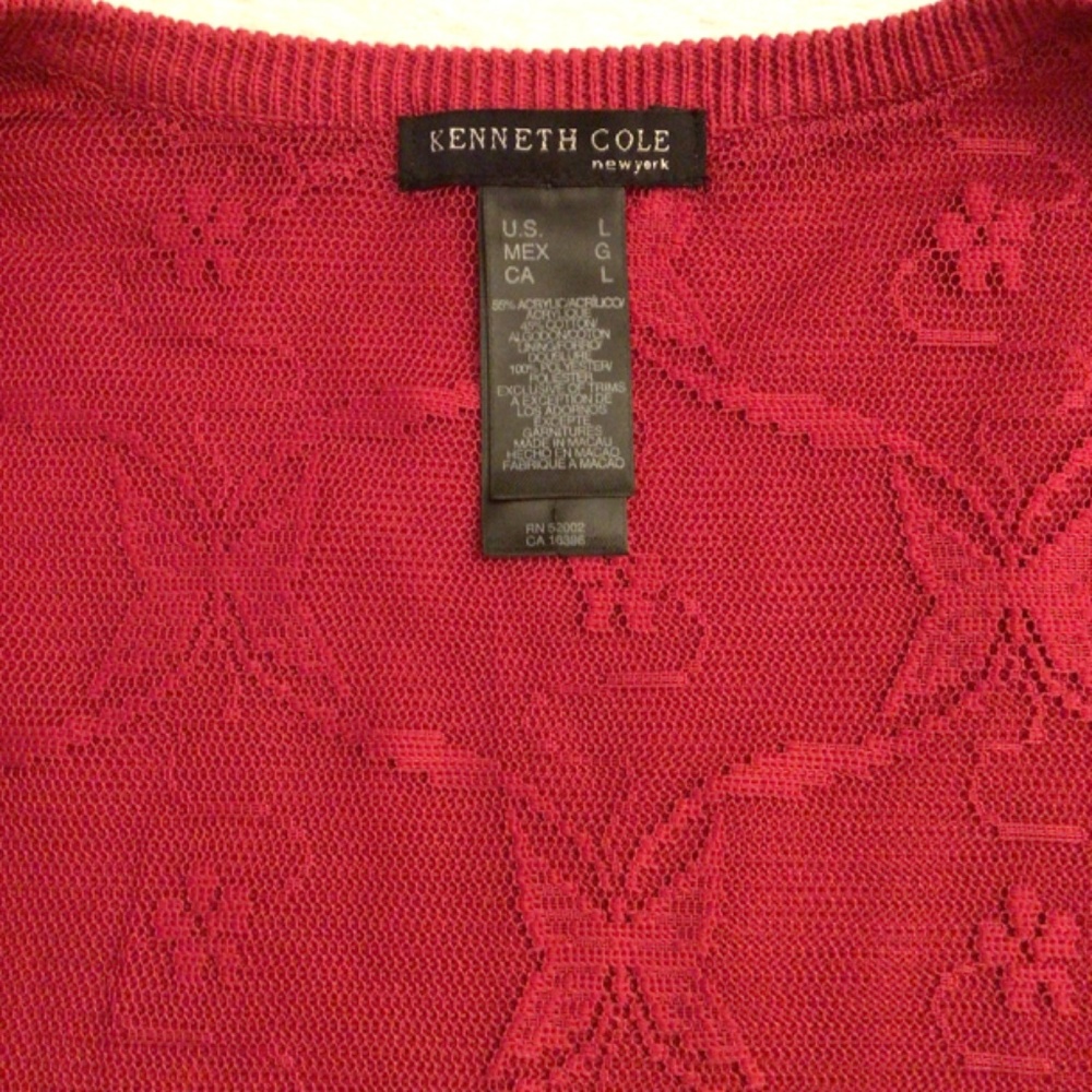 Knitted red sweater, NWOT - Picture 5 of 14